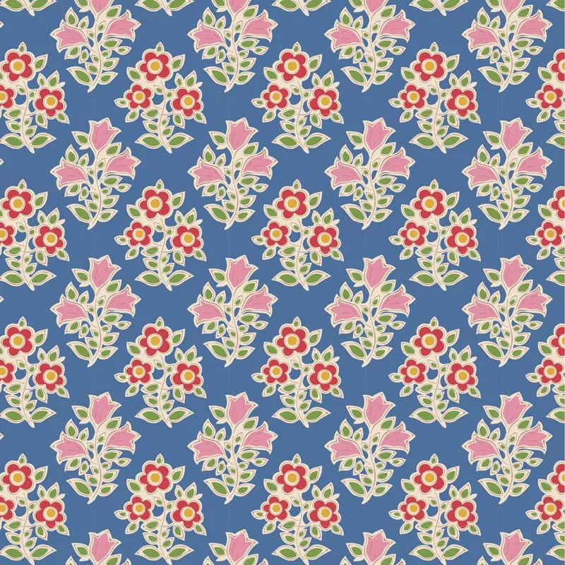 Farm Flowers-Blue 110101