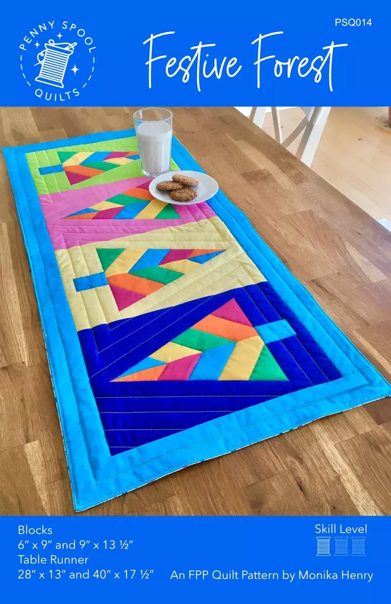 Festive Forest - Table Runner Pattern - Penny Spool Quilts