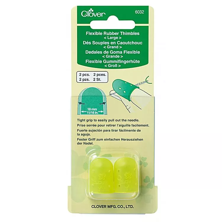 Flexible Rubber Thimble Large 6032 Clover#3