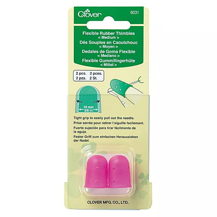 Flexible Rubber Thimble Med 6031 Clover#3