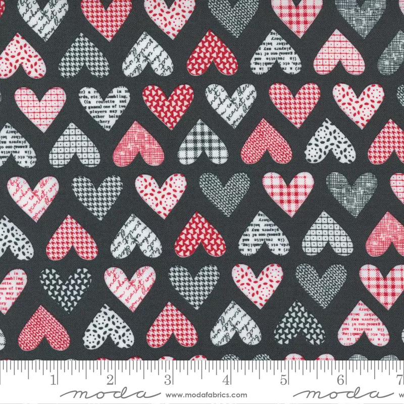 Flirt Hearts Black
