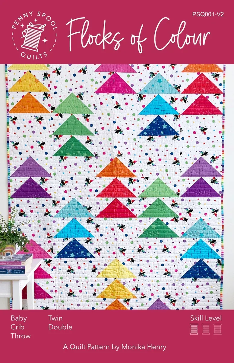 Flocks of Colour - Quilting Pattern - Penny Spool Quilts