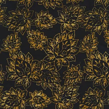 Floral Leaf Jet Tonga Batik