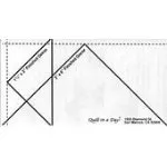 Flying Geese Ruler Small 3x6 in