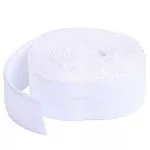 Fold-over Elastic - 3 /4 in x 2 yard - White