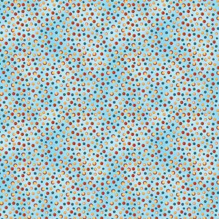Folk Dots Sky Blue