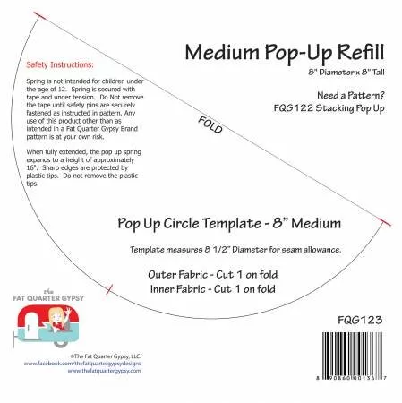 FQG123 Pop-Up Refill Medium 8in