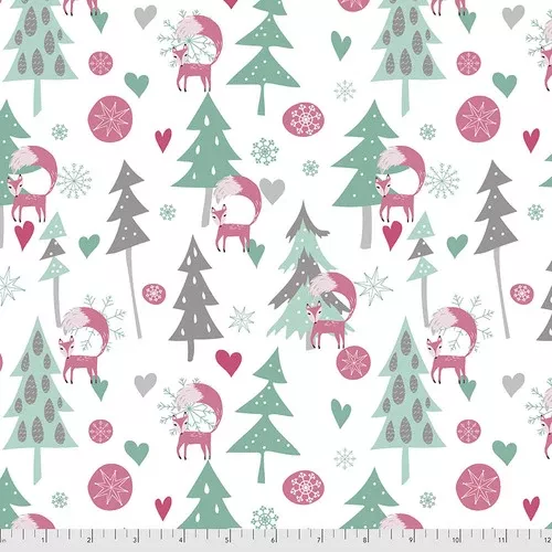 Free Spirit Snowy Day - White Day flannel