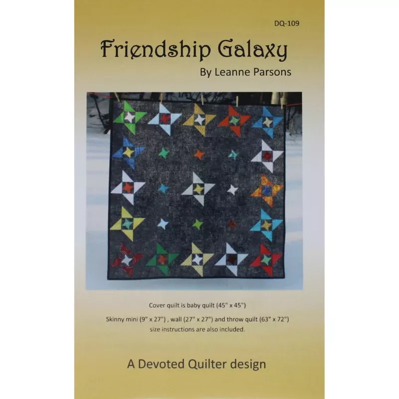 Friendship Galaxy - Quilting Pattern - Devoted Quilter