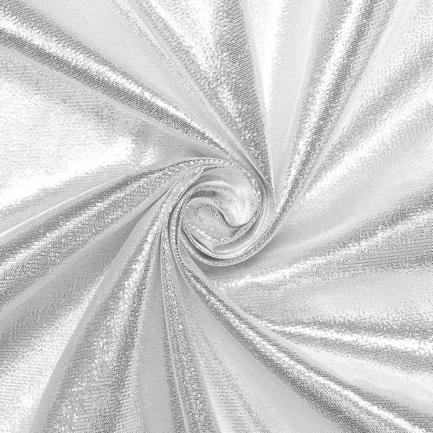 Frost Silver Embossed Tissue Lamé Fabric – Celestial Shine
