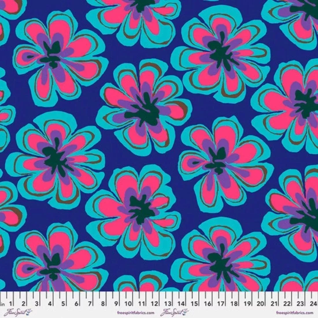 Funky Flora Indigo by Brandon Mably