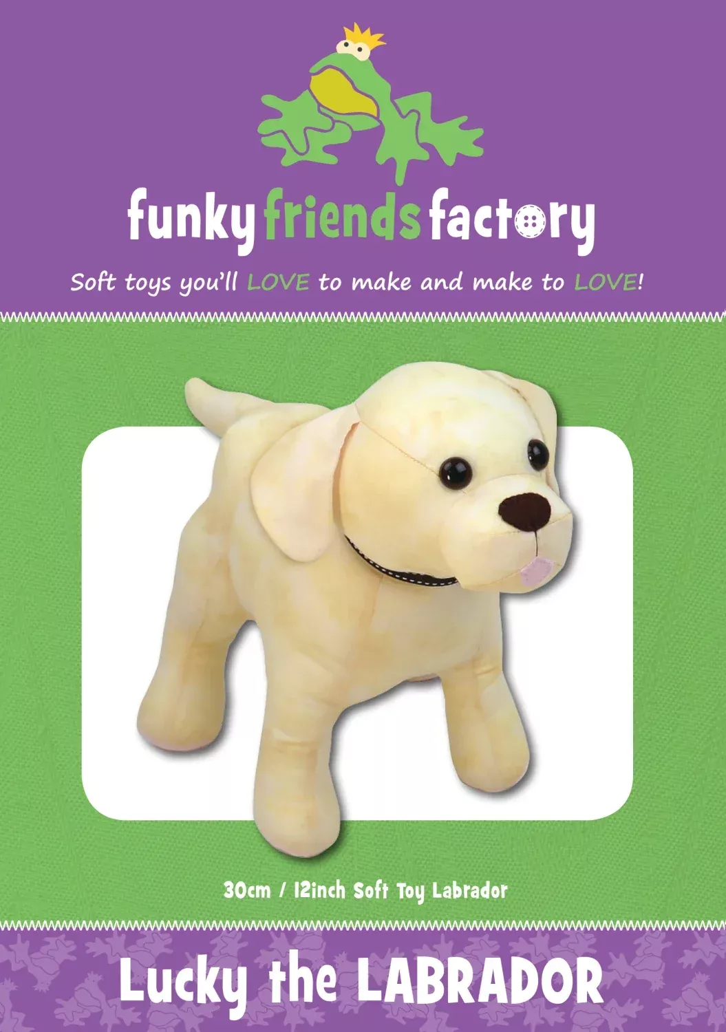 Funky Friends Pattern - Lucky The Labrador