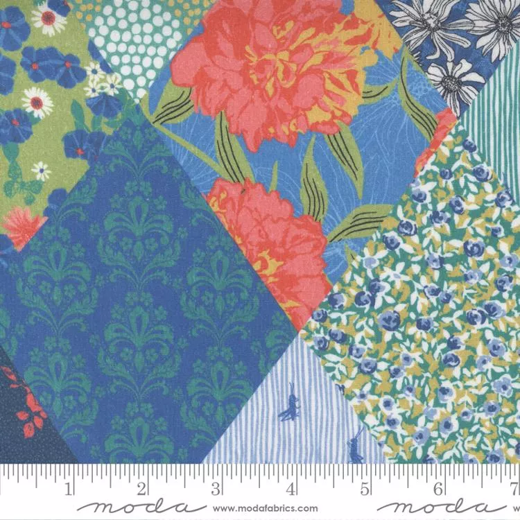 Garden Society Rayon Navy 11898 11R Moda #1