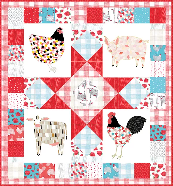 GB 019 Farm Fresh Panel Quilt
