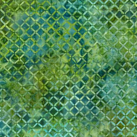 Geometric Green Batik