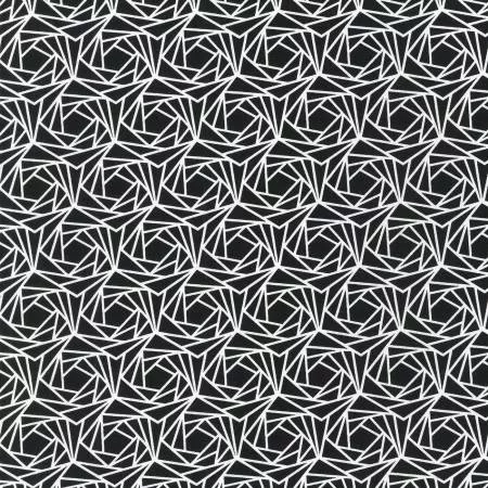 Geometric Jet Quilting Cotton