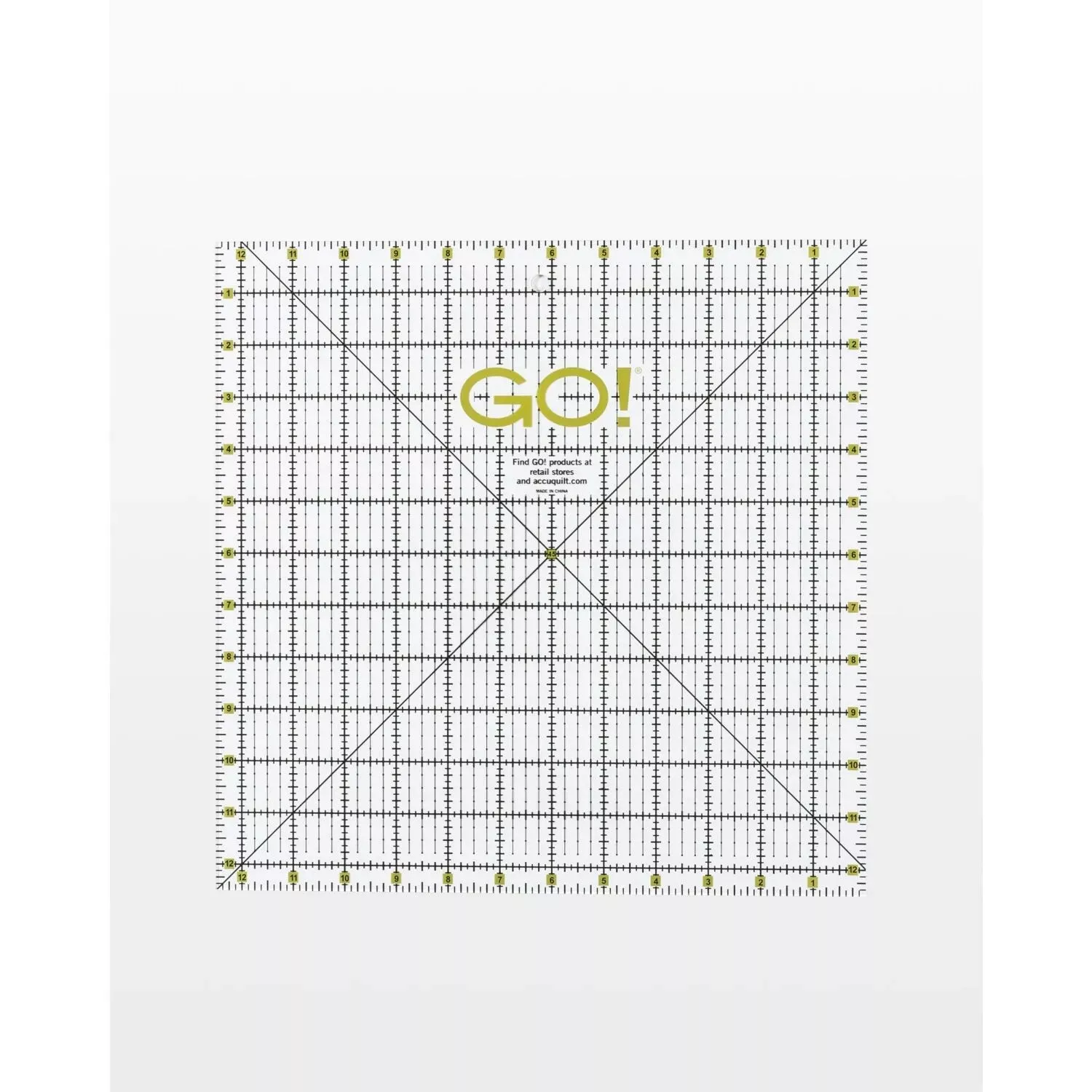 go-quilting-ruler-12-1-2-x-12-1-2 GO! Quilting Ruler - 12 1/2" x 12 1/2"