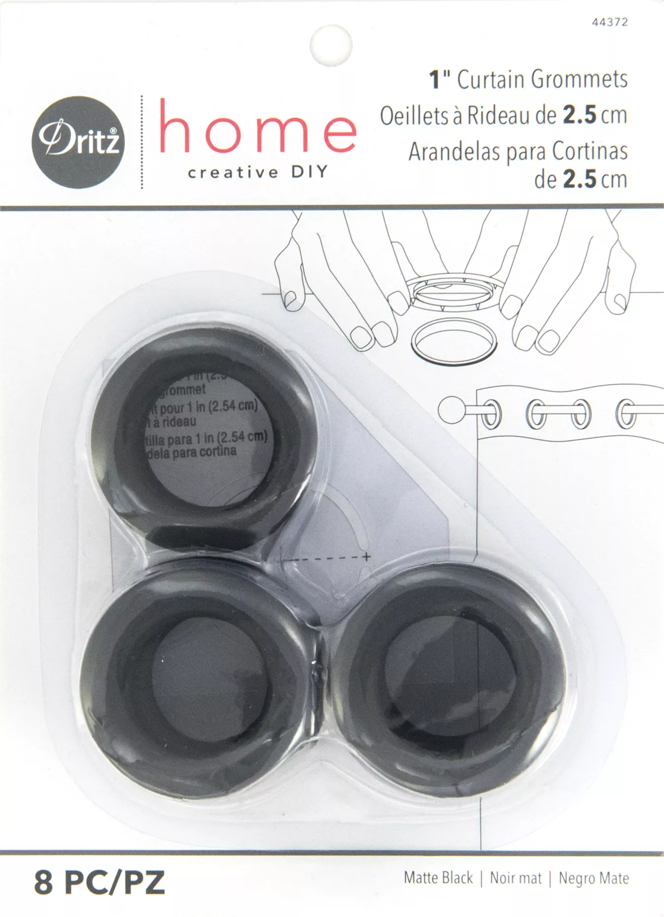 Grommets 1" Black