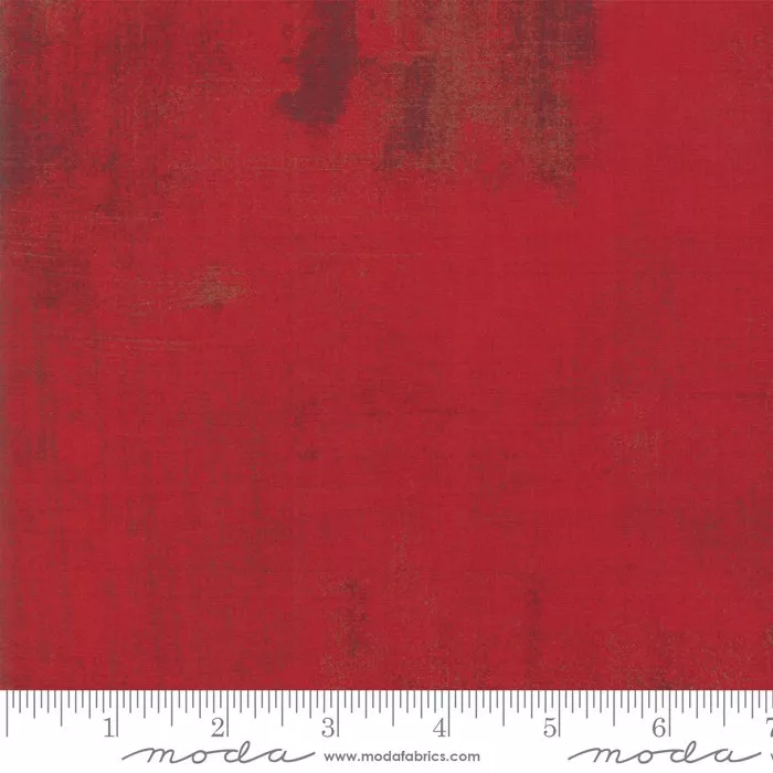 Grunge Basics Berry Red FQBasicGrey/Moda 30150-508