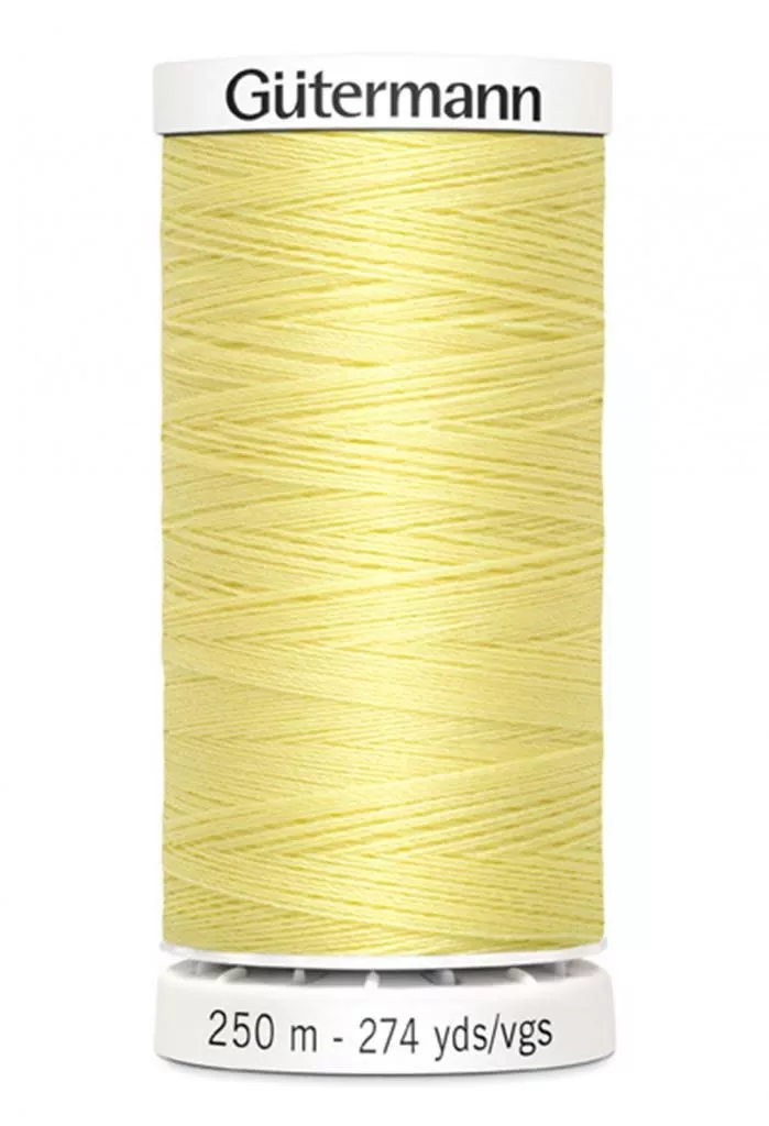 gutermann-thread-250m-805-lemon-chiffon-sew-all-polyester-all-purpose-thread-250 Gutermann Thread, 250M-805 Lemon Chiffon, Sew-All Polyester All Purpose Thread, 250m/273yds