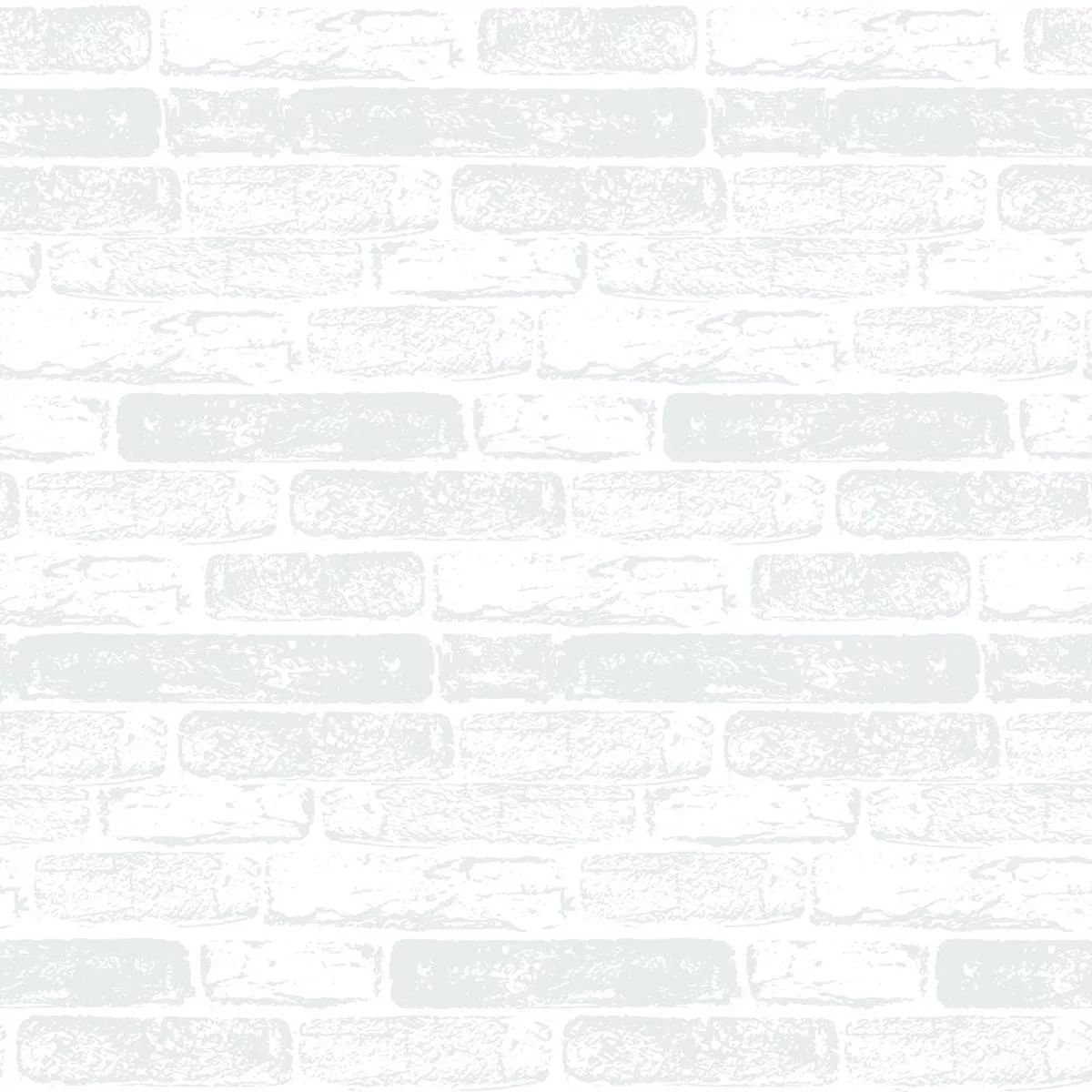 Hand Drawn Brick Wall Fabric – Silver