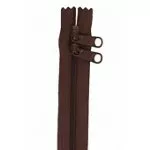 Handbag Zippers, 30" Double Slide-Sable