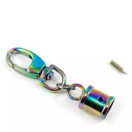 Hanging Tassel Cap - Rainbow Iridescent