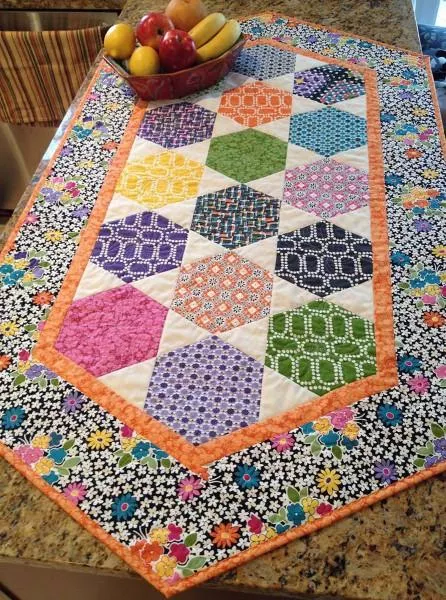 Happy Hexi Table Runner Pattern