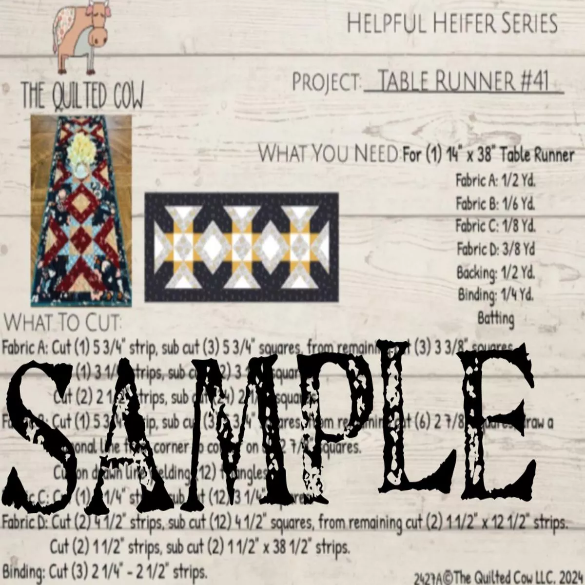 helpful-heifer-table-runner-41 Helpful Heifer Table Runner #41