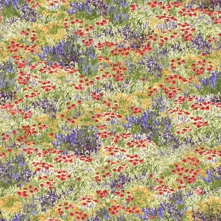 Henry Glass Multi Wild Flower Garden Dragonfly Dance