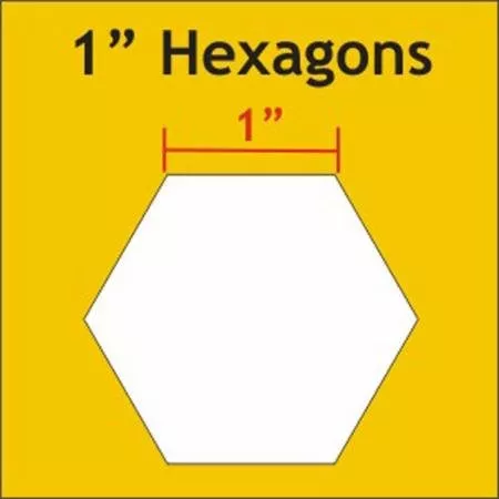 Hexagon Papers 1" 100 pieces Paper Pieces