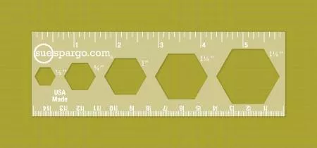 Hexagon Ruler: Creative Stitching Tools