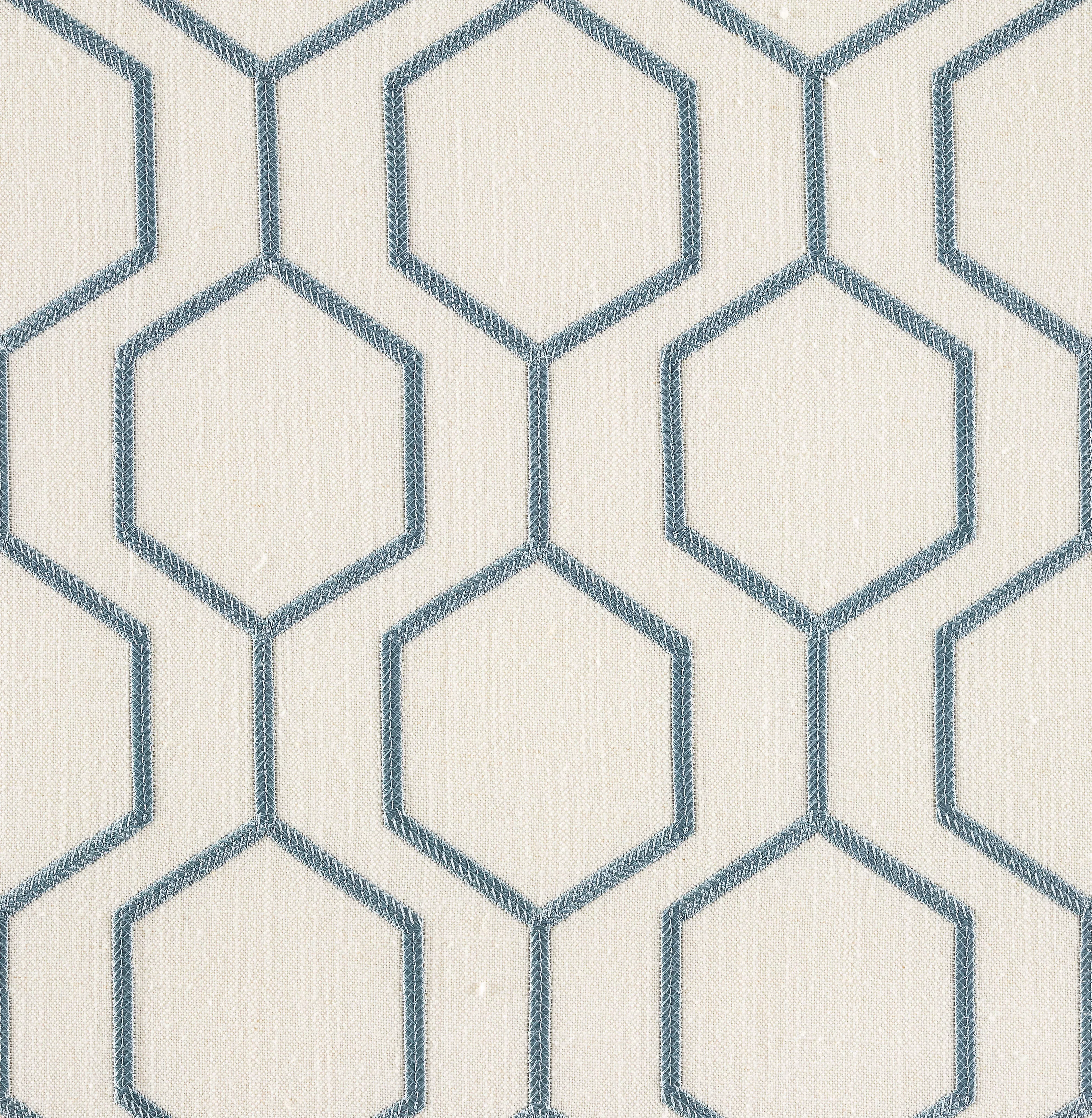 hexagono-cream-linen-blend-embroidery Hexagono Cream Linen Blend, Embroidery