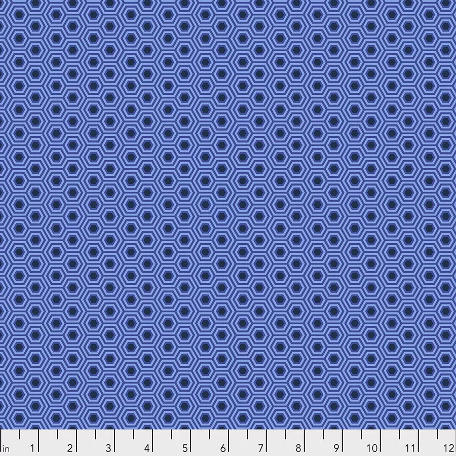 Hexy - Tula Pink - Deep Sea