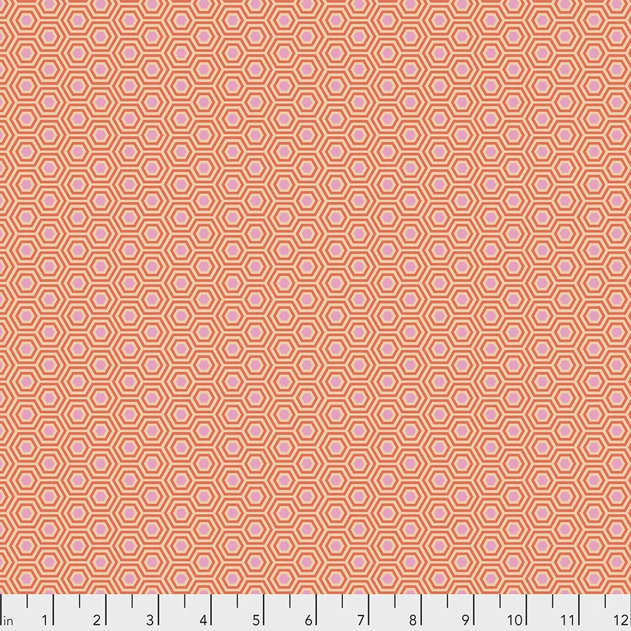Hexy - Tula Pink - Peach Blossom