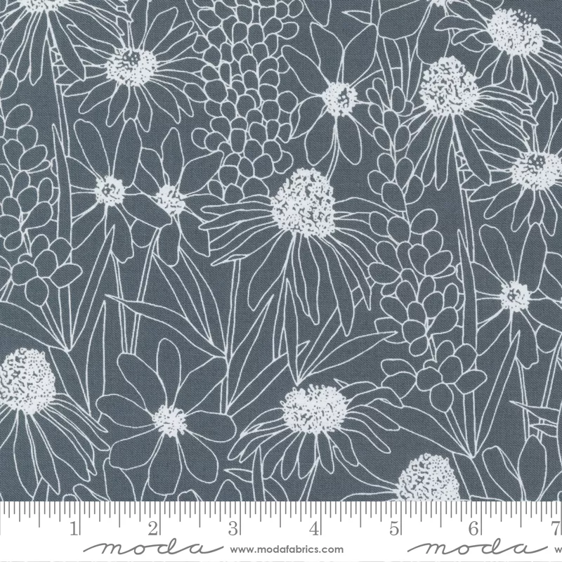 Hey Yall Graphite White Flowers