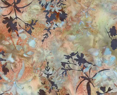 Hoffman Batiks Bali Handpaints Wildflowers Fawn