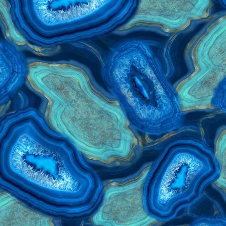 Hoffman Geode & Ink T4948H-230-Sapphire