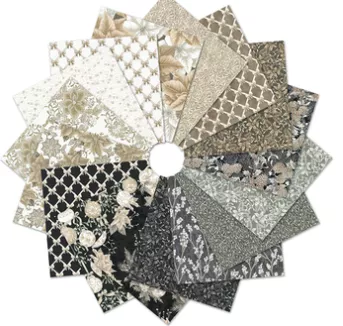 Holiday Flourish Festive Finery Ten Square Layer Cake Taupe Colorstory TEN-1324-42 by Studio RK for Robert Kaufman