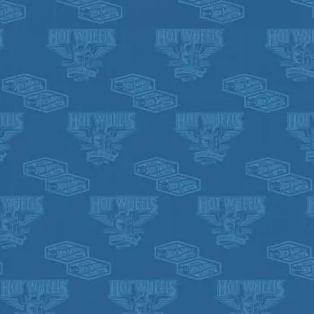Hot Wheels Blue Vintage Decals