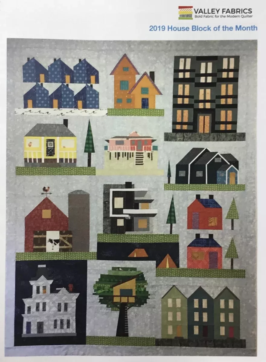 house-block-month-pattern-by-valley-fabrics House Block of the Month Pattern by Valley Fabrics
