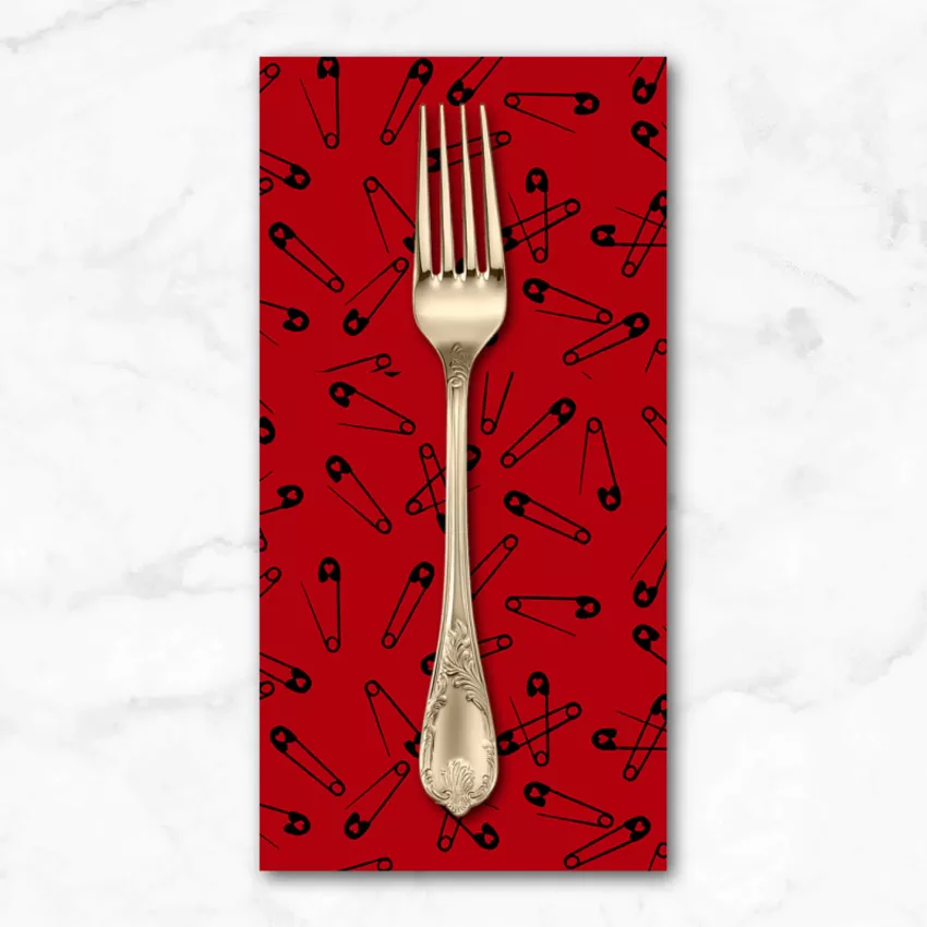 iconic-pins-in-brick-dinner-napkin Iconic, Pins in Brick, Dinner Napkin