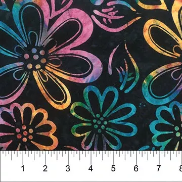 it-s-daisies-in-multi-scribbles-banyan-batik-83080-99 It's Daisies in Multi - Scribbles Banyan Batik - 83080-99