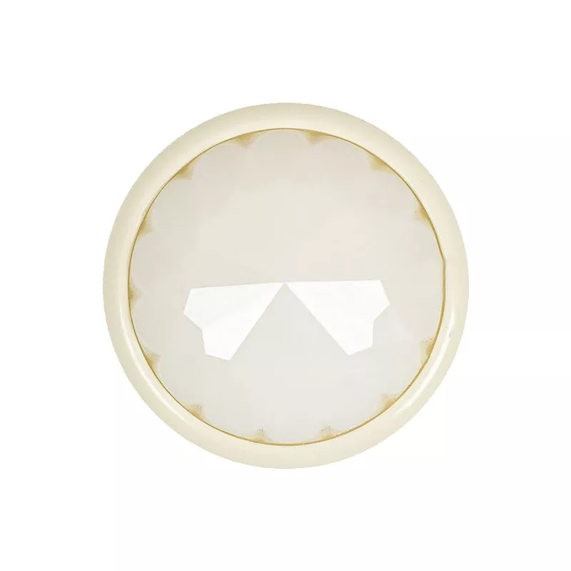 italian-white-faceted-dome-self-back-plastic-button-40l-25-5mm Italian White Faceted Dome Self Back Plastic Button – 40L/25.5mm