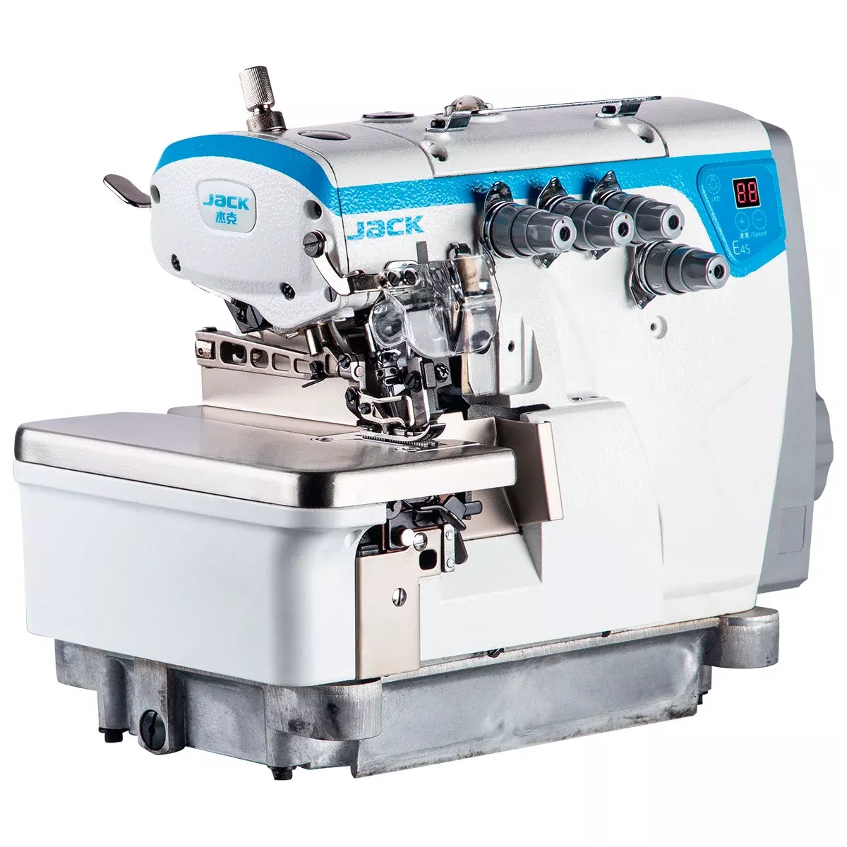 jack-e4s-3-02-233-3-thread-overlock-with-direct-drive-complete-setup-table-stand JACK E4S-3-02/233 – 3-Thread Overlock with Direct Drive – Complete Setup, Table & Stand Included