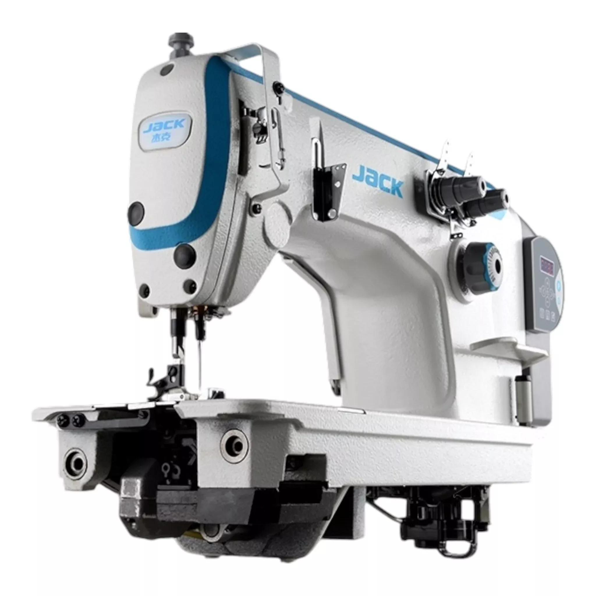 jack-jk-8558g-1-wz-single-needle-chainstitch-direct-drive-machine-complete-setup JACK JK-8558G-1-WZ – Single Needle Chainstitch Direct Drive Machine – Complete Setup, Table & Stand Included