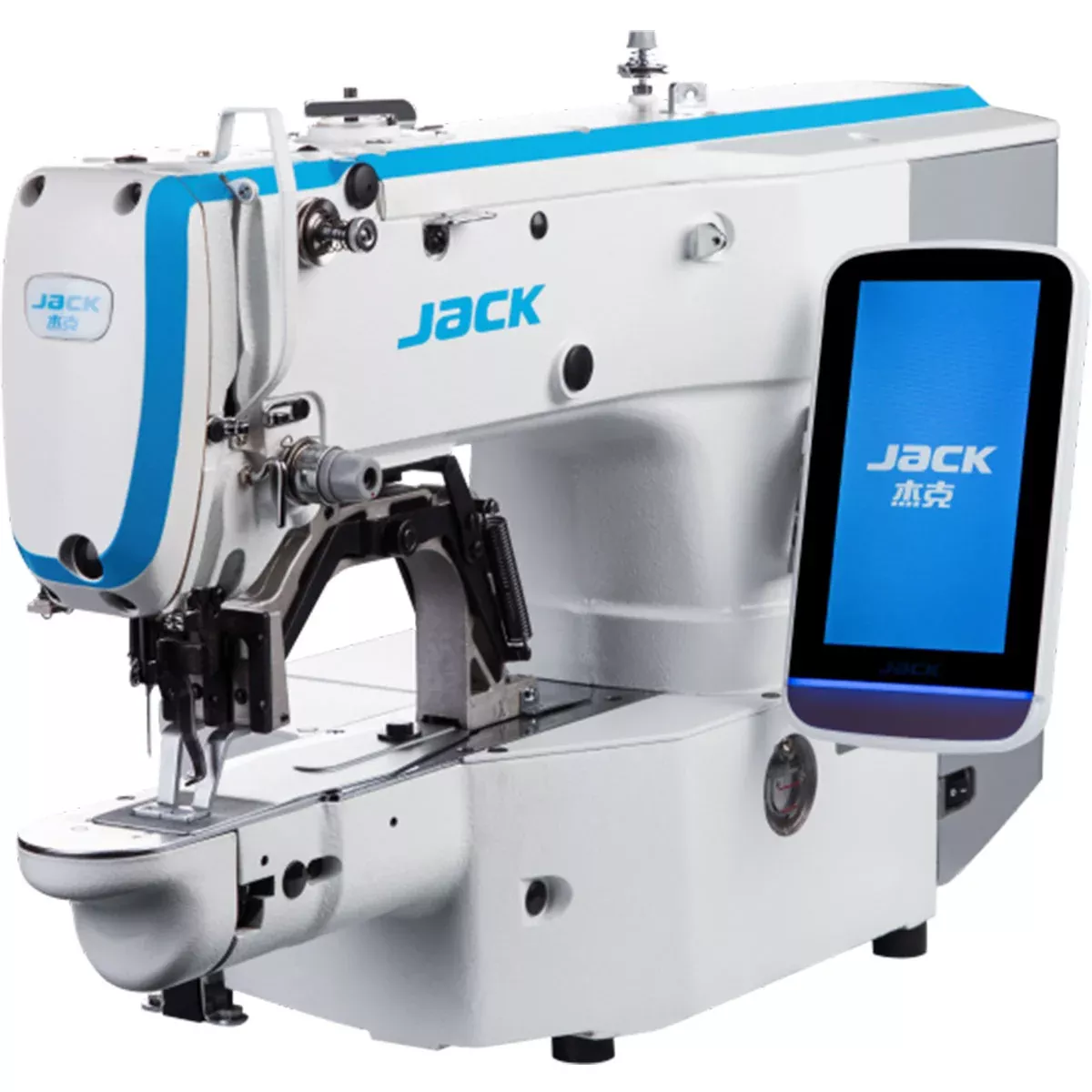 jack-jk-t1900gh-dii-precision-bar-tacking-machine-with-lcd-touch-panel-complete- JACK JK-T1900GH-DII – Precision Bar-Tacking Machine with LCD Touch Panel – Complete Setup, Table & Stand Included
