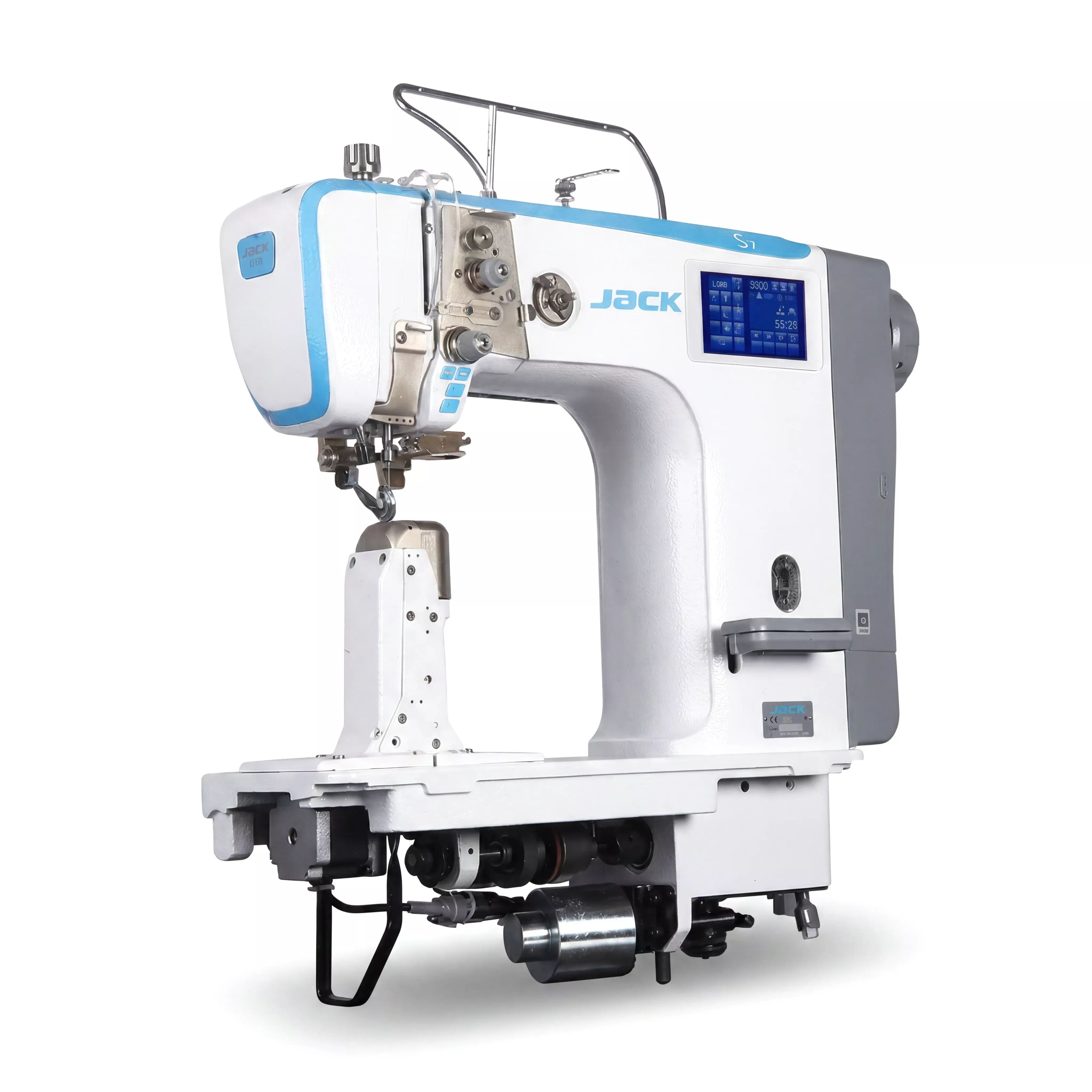 jack-s7-91t-single-needle-post-bed-triple-feed-lockstitch-complete-setup-table-s JACK S7-91T – Single Needle Post-Bed Triple Feed Lockstitch – Complete Setup, Table & Stand Included