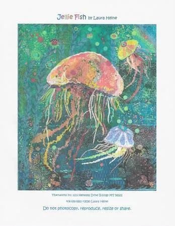 jellie-fish-collage-pattern-laura-heine Jellie Fish Collage Pattern - Laura Heine