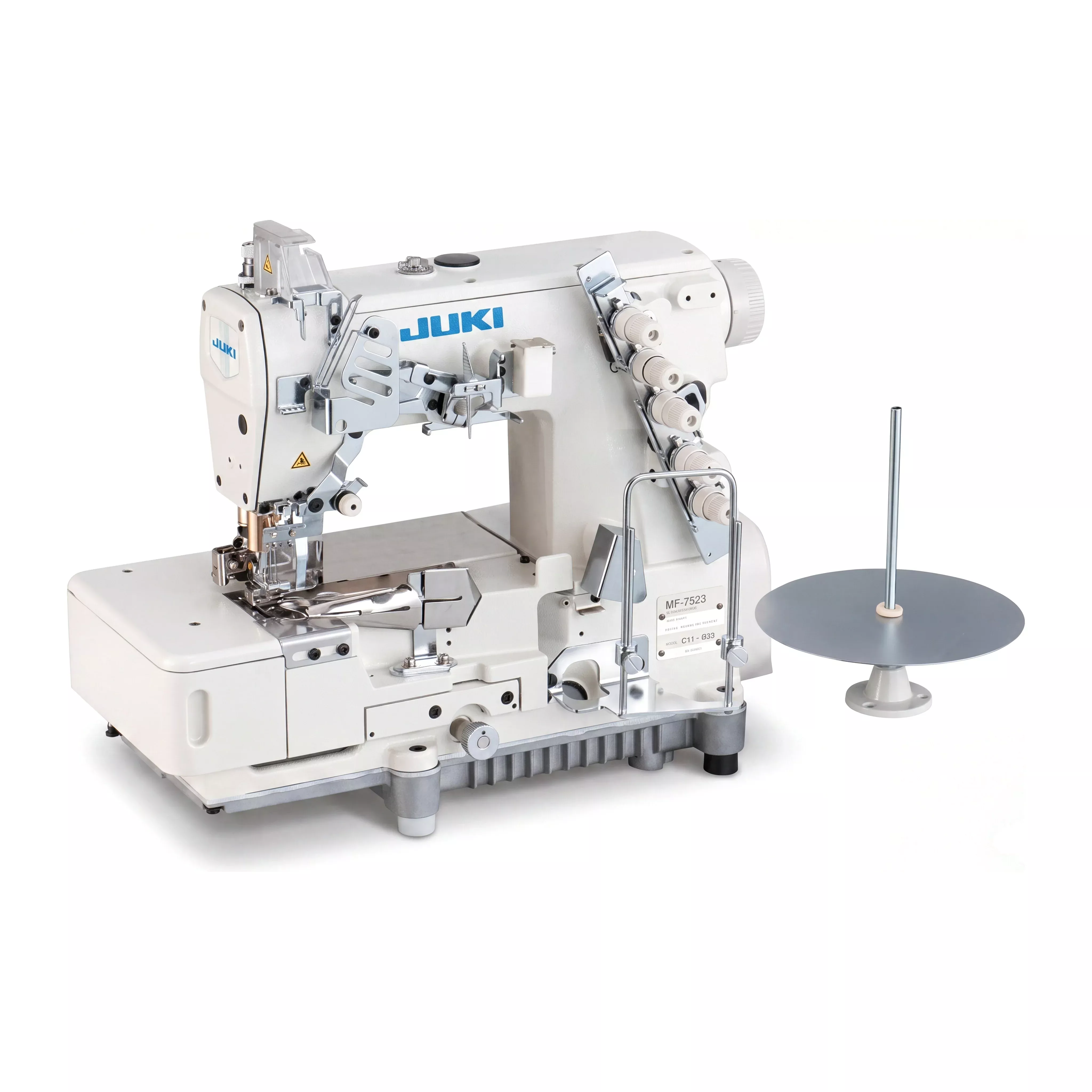 juki-mf-7523c11-3-needle-flatbed-coverstitch-binding-industrial-sewing-machine-w JUKI MF-7523C11 3 Needle Flatbed Coverstitch for Binding Industrial Sewing Machine with Table and Servo Motor Included Included
